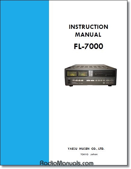 Yaesu FL-7000 Instruction Manual (4 button) - Click Image to Close